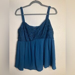 Torrid Lace Gauze Babydoll Tank size 0